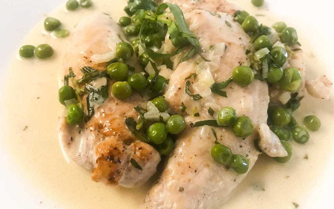 Chicken-Tenders-and-Peas-with-Tarragon-Cream-Sauce-Main