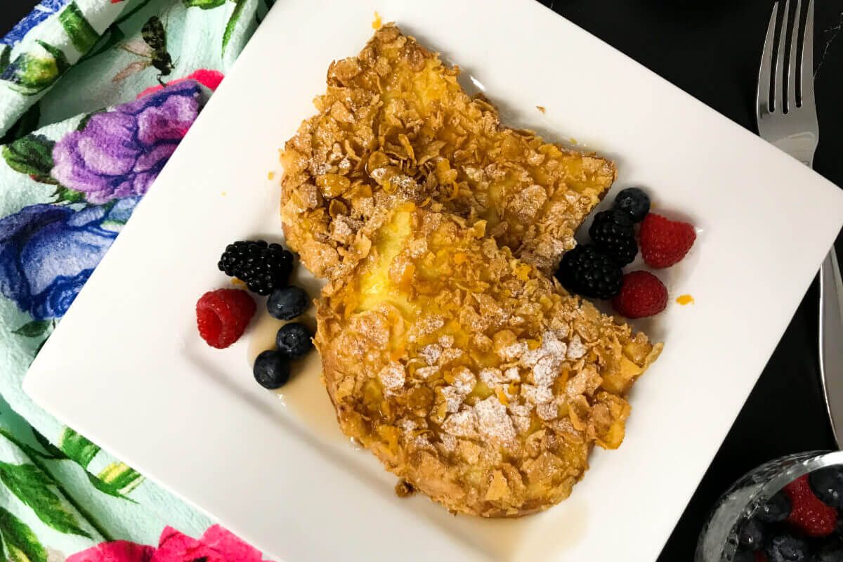 Crunchy Overnight French Toast | My Curated Tastes