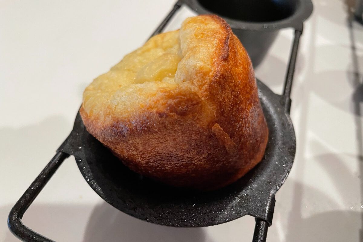 Fluffy Popovers with Cinnamon Honey Butter and Herb Butter | My Curated Tastes