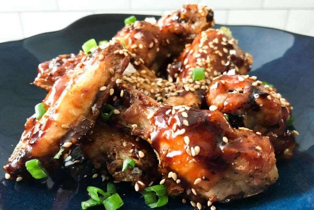 Momofuku and hoisin baked wings.