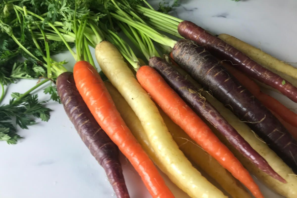 Tri-Color Carrots With Orange Vinaigrette | My Curated Tastes