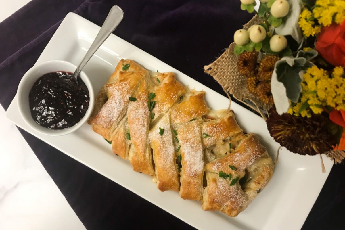 Monte Cristo in Braided Puff Pastry | My Curated Tastes