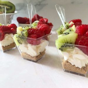 mini parfait cups.