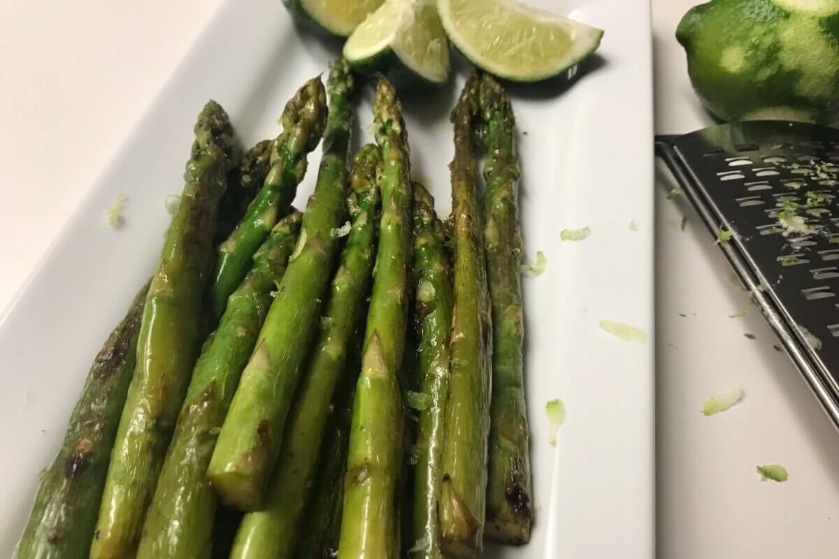 Asparagus With Lime Butter | My Curated Tastes