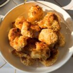 bowl of crispy cauliflower bites.