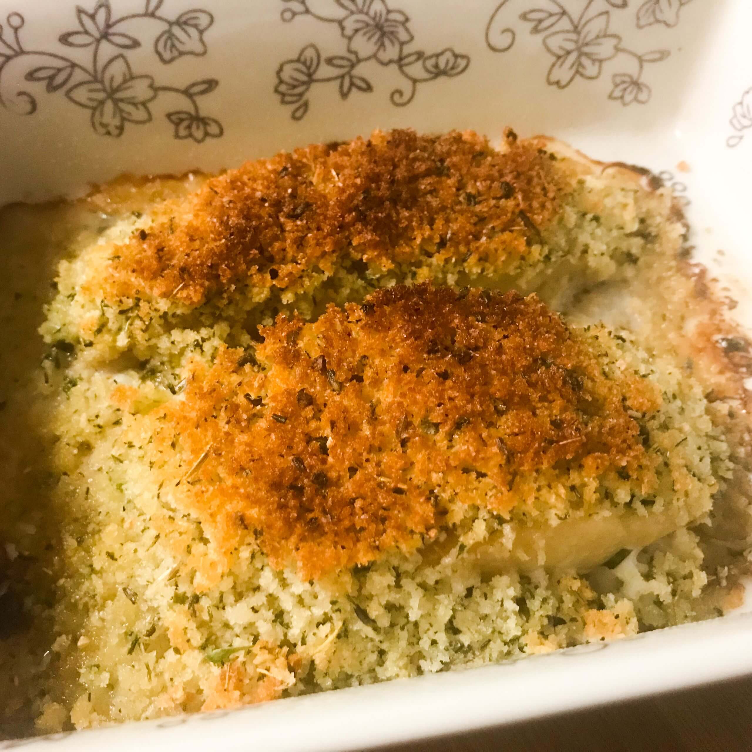 cooked panko crusted cod | my curated tastes