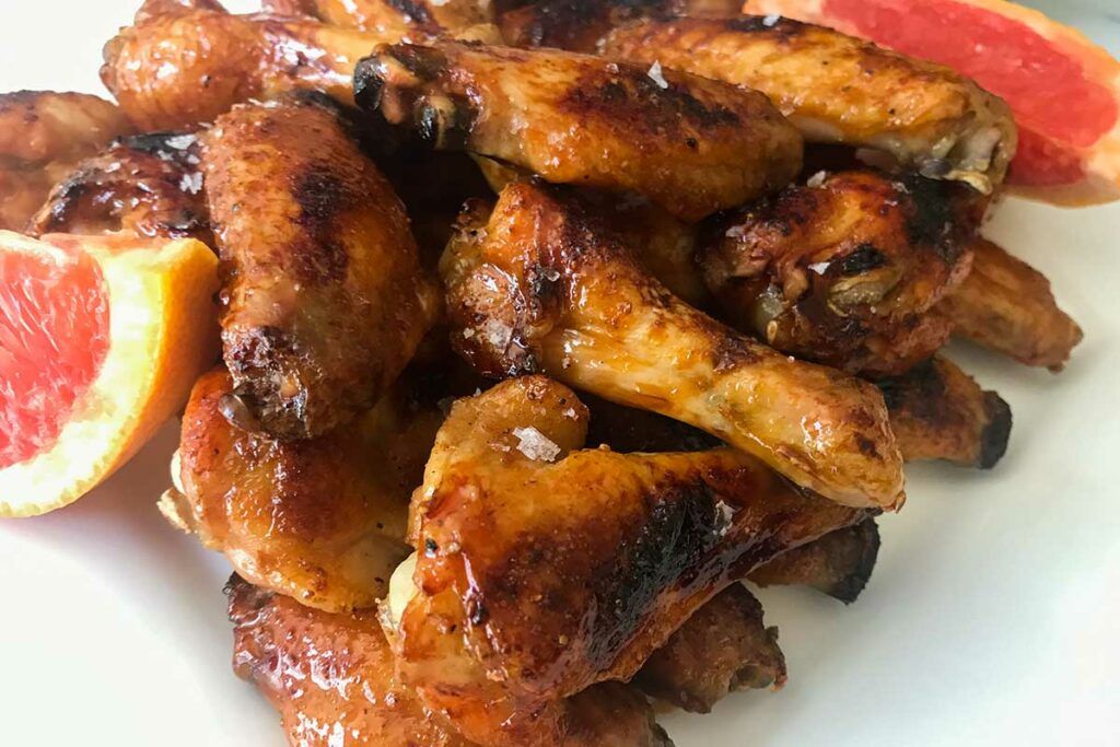 Baked-Grapefruit-and-Garlic-Glazed-Chicken-Wings-Featured-Image