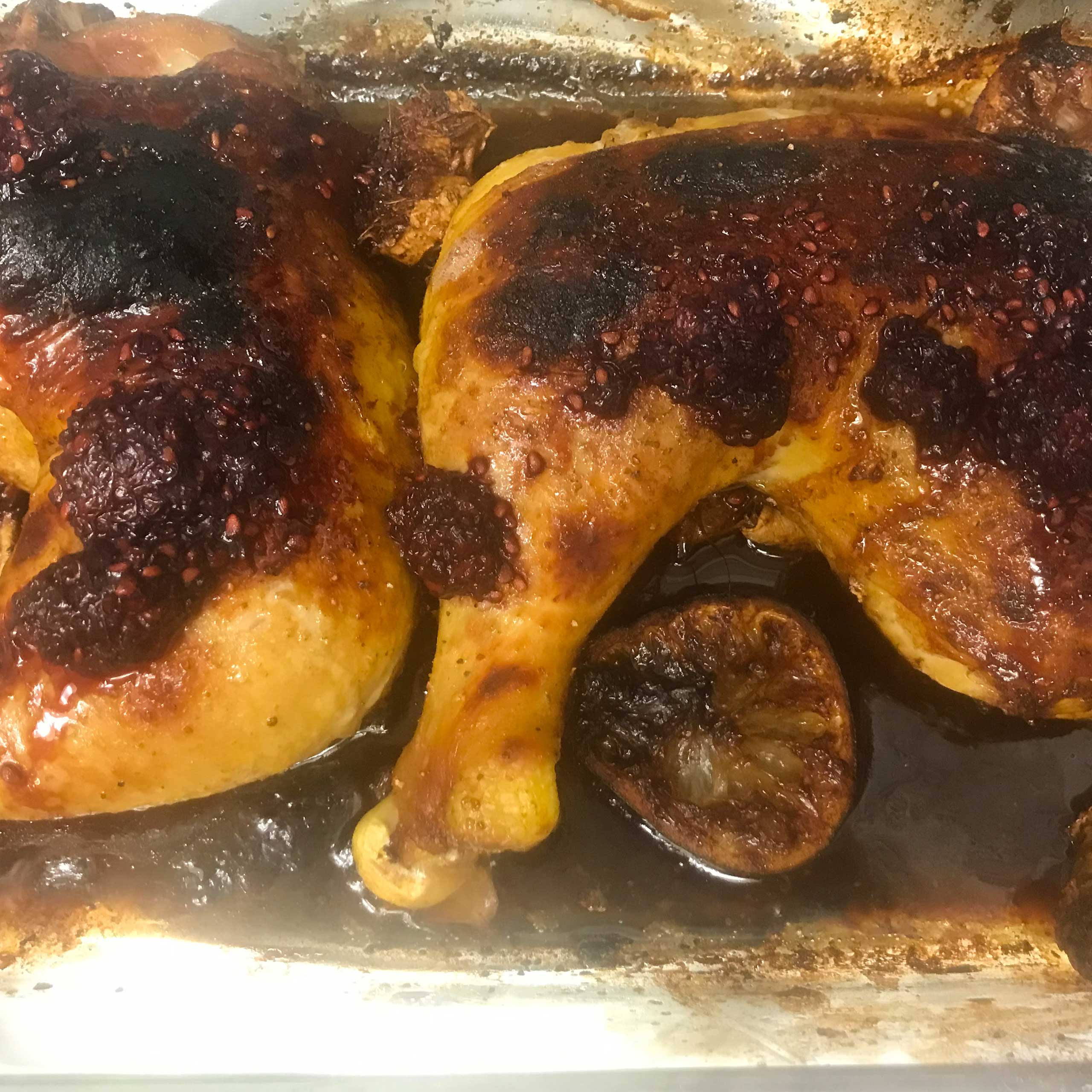 Blackberry-Glazed-Chicken-Legs-with-Ginger-and-Lime-5