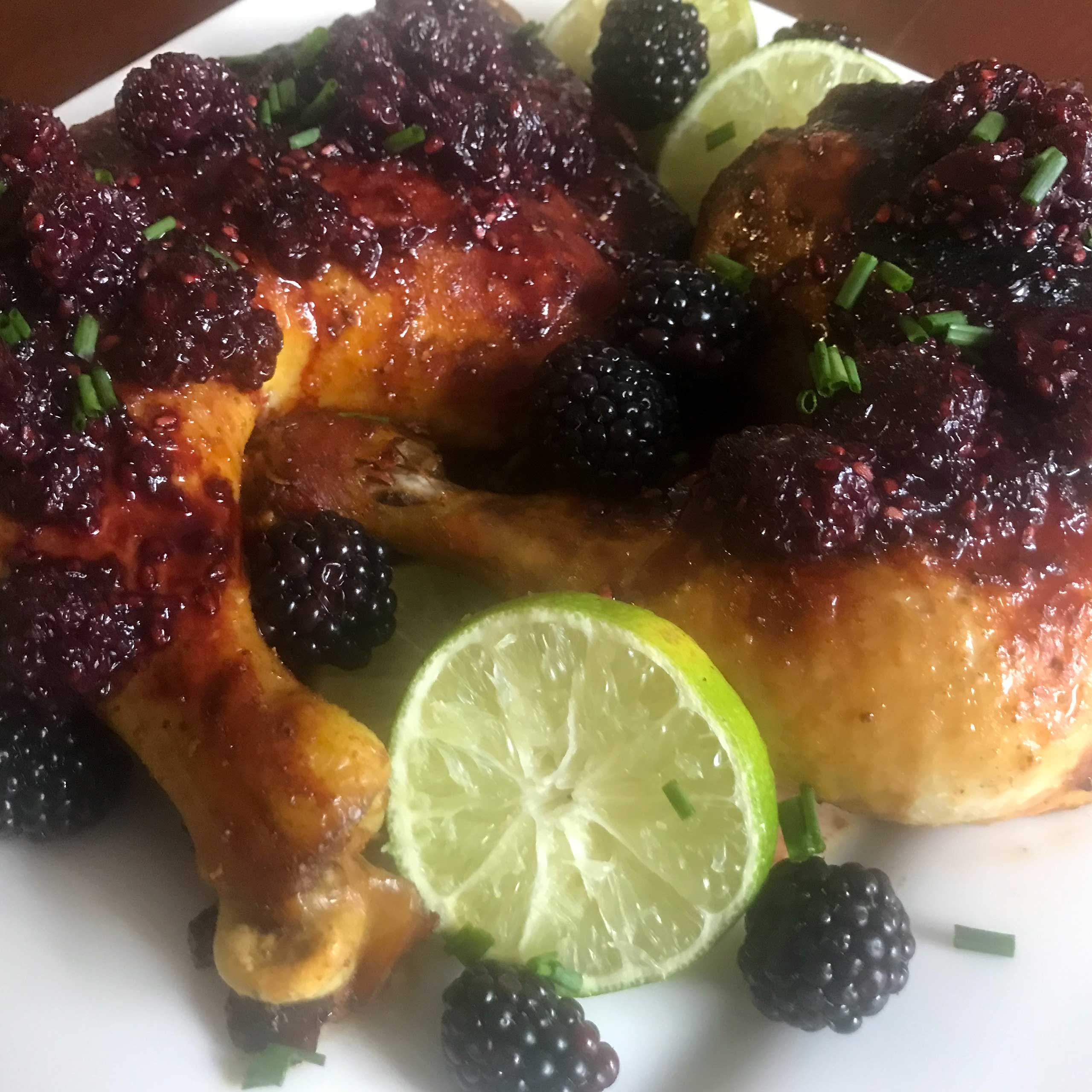 Blackberry-Glazed-Chicken-Legs-with-Ginger-and-Lime-8
