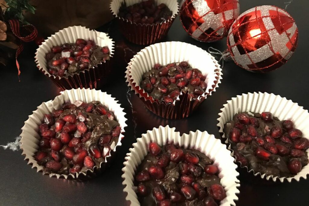 Dark Chocolate & Pomegranate Cups | My Curated Tastes