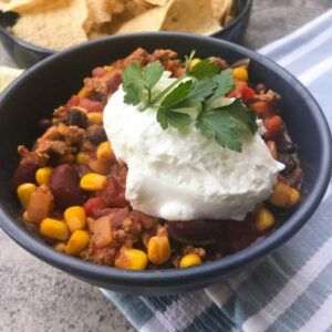 Easy Healthy Turkey Chili | My Curated Tastes