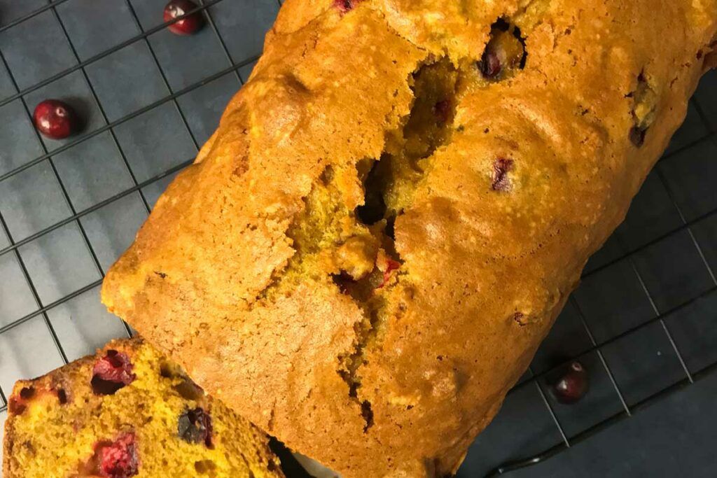 Cranberry, Walnut, Pumpkin Bread