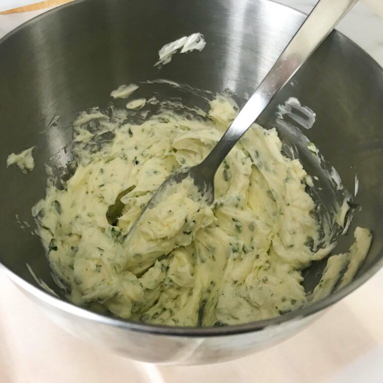 herbed butter in a bowl