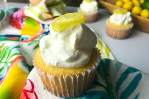 Limequat Cupcake with Whipped Cream.