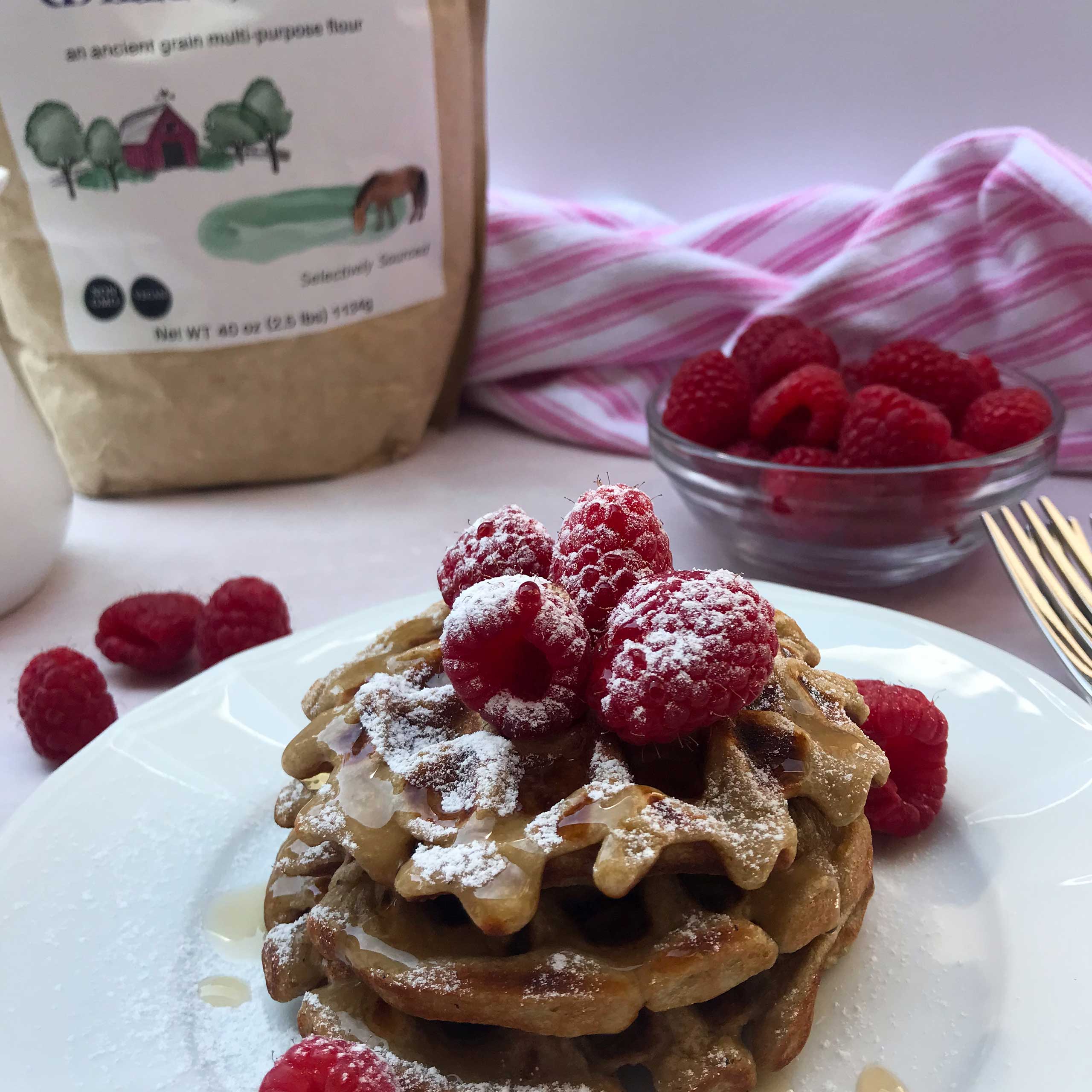Peanut Butter Waffles | My Curated Tastes