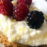 Whipped Ricotta Toast With Berries & Honey.