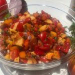 Hatch Chili Salsa with Peaches | My Curated Tastes