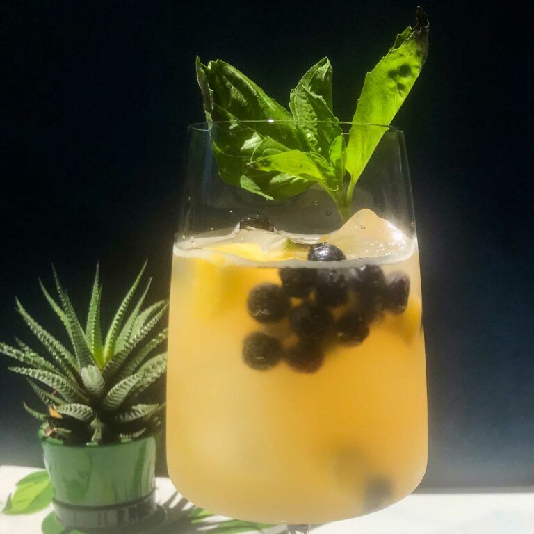 Pineapple and Blueberry Sangria | My Curated Tastes