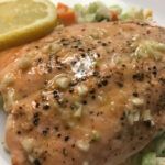 Salmon Scampi on Confetti Cauliflower Rice | My Curated Tastes