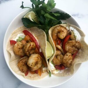 Shrimp Fajitas With Fresh Guacamole | My Curated Tastes