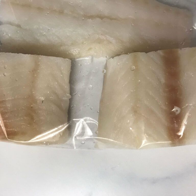 cod in a plastic bag