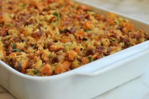 dish of Nanny's stuffing