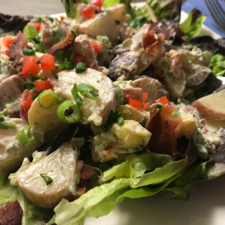 finished potato salad