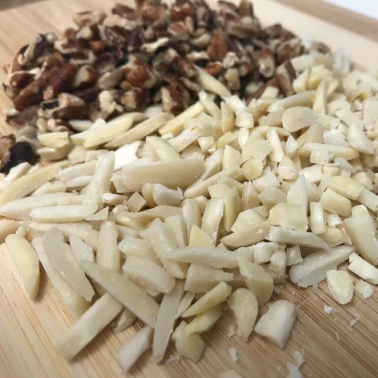 chopped nuts.
