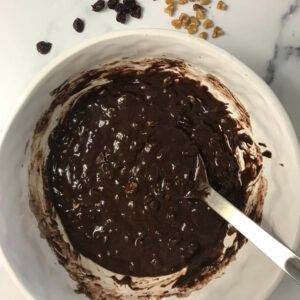 brownie mix in a bowl