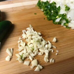 chopped veggies