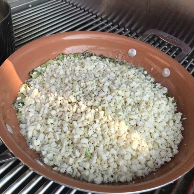 cauliflower in skillet