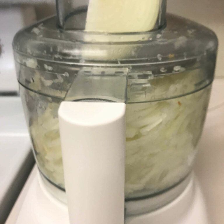 onions in a food processor