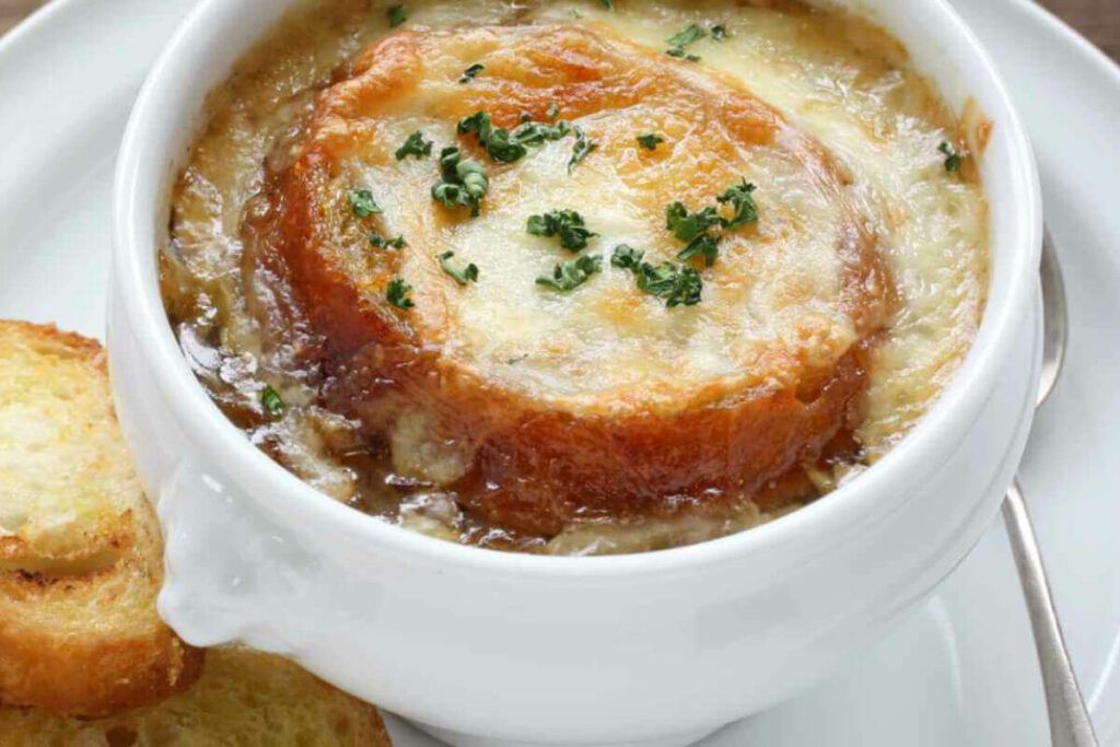 cup of french onion soup