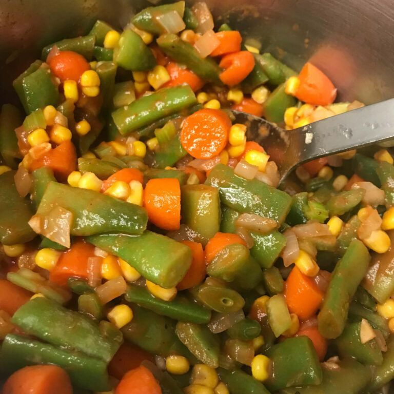 cooking veggies