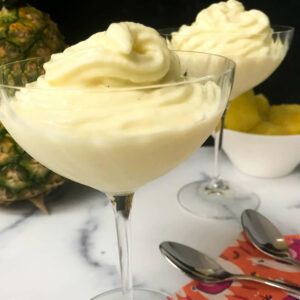 glasses of pineapple whip