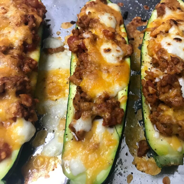 cooked zucchini boats