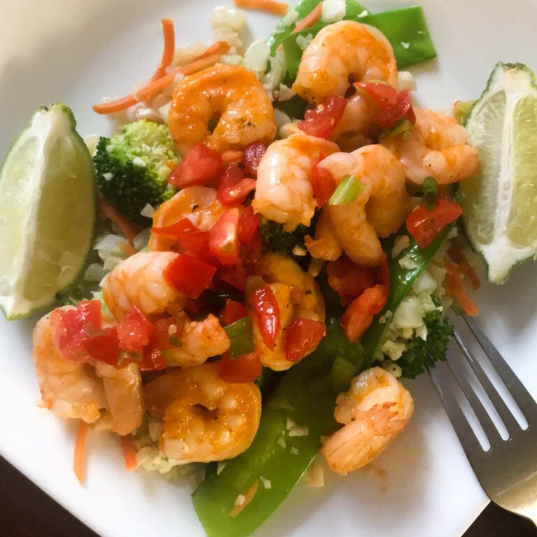 shrimp ranchero on a plate