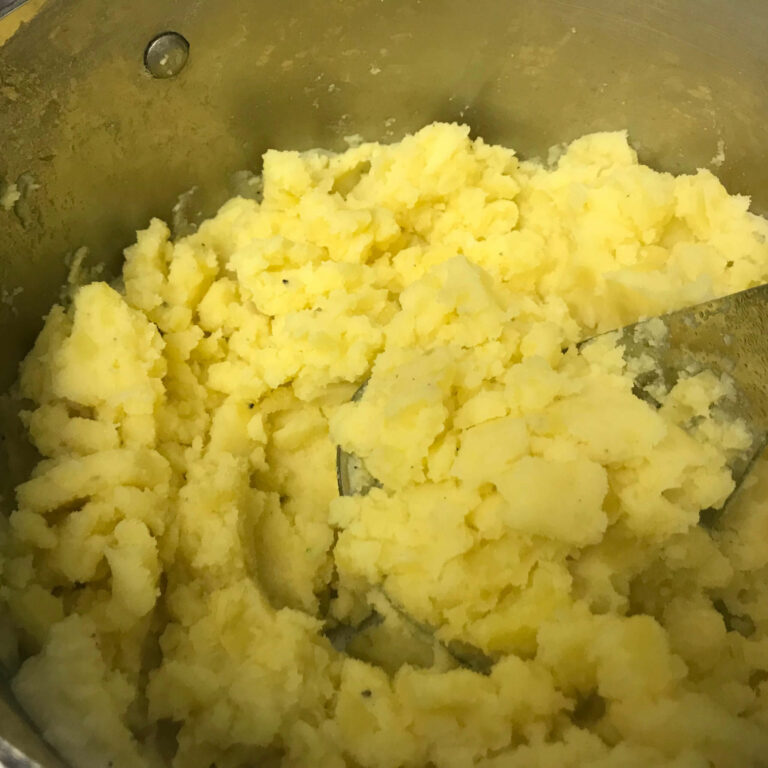 mashed potatoes.