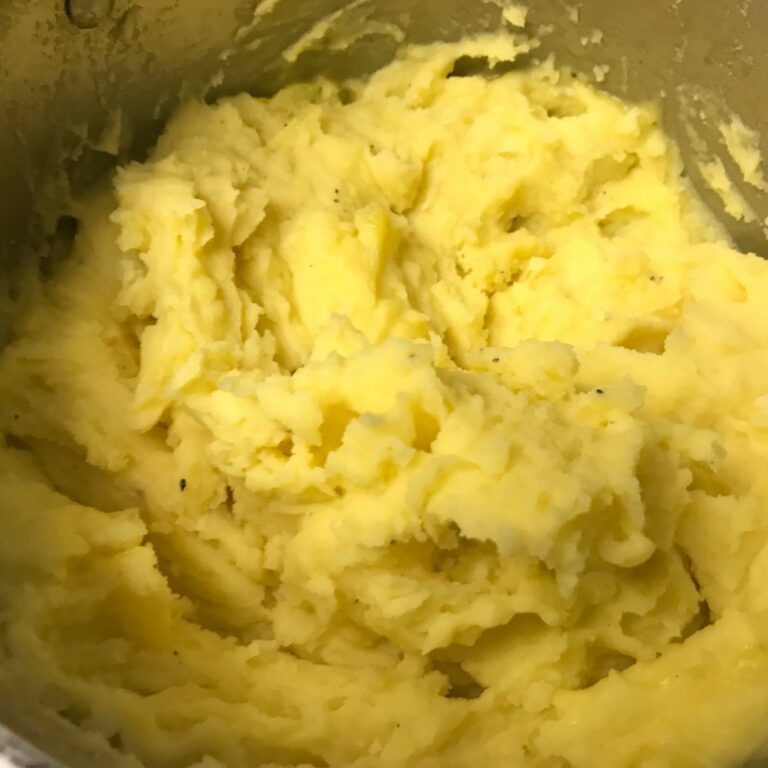 mixed and whipped potatoes.
