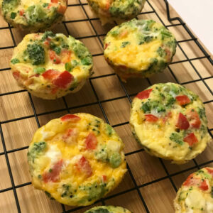 rack of egg muffins.