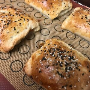 baked calzones.