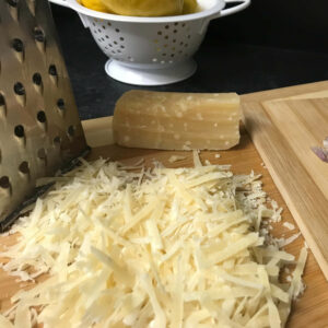 grated cheese.