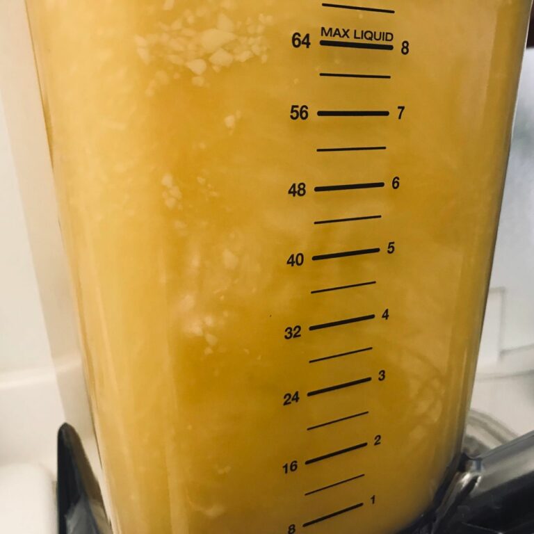 blended mango