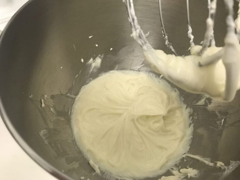 whipped cheese cream mixture.