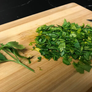 chopped parsley.