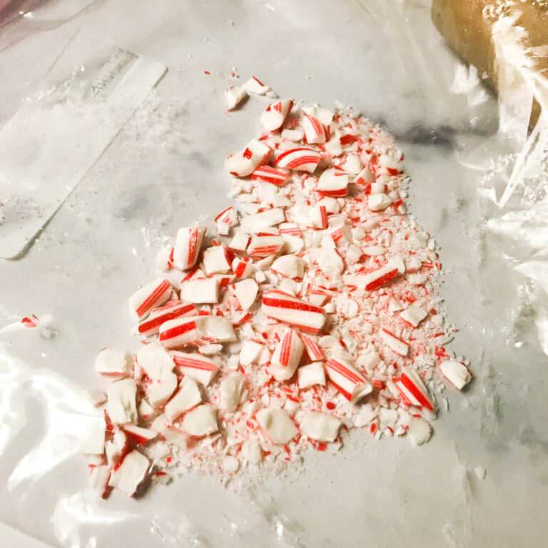 crushed peppermint canes.