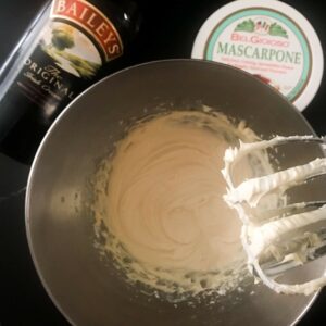 whipped baileys cream.