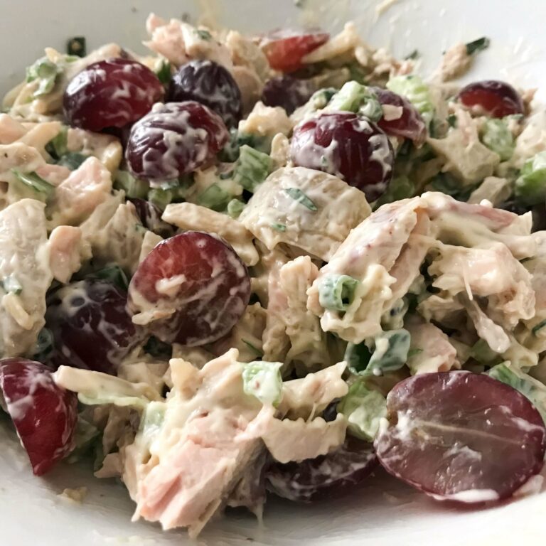 mixed chilled chicken salad.