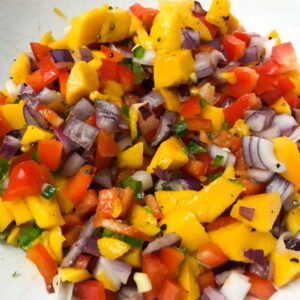 salsa in a bowl.