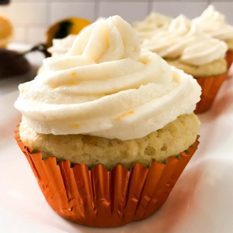 frosted lemon cupcake.